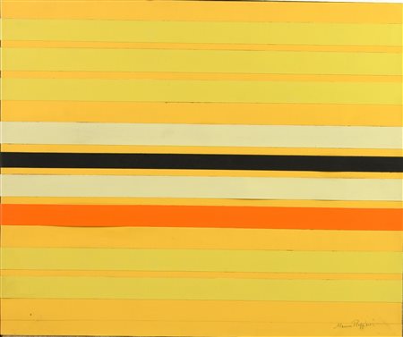 Mauro Reggiani (1897 - 1980) SENZA TITOLO collage su tela, cm 46x55 firma...