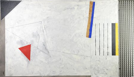 Gianfranco Pardi (1933) SENZA TITOLO tecnica mista su tela con assemblaggio...