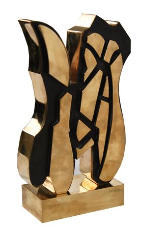 Pietro Consagra (1920 - 2005) BIFRONTALE 1 bronzo, cm 26x14,5x6,5; es. p.a....