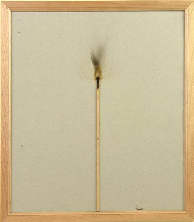 Bernard Aubertin (1934 - 2015) CHEMIN DE FEU DANS L'ESPACE fiammifero...