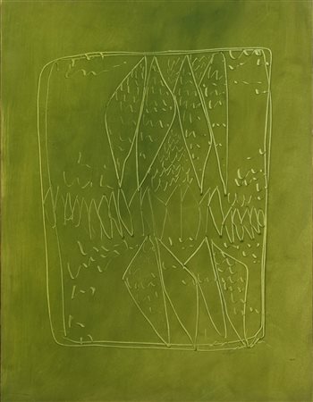 Agostino Ferrari (1938) COMPOSIZIONE gouache su cartoncino applicato su tela,...