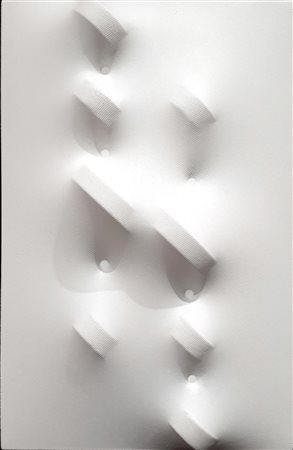 Amleto Ferrari (1957) SUPERFICIE RITMICA BIANCA N.11 vernice acrovinilica su...