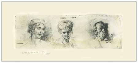 MOSE’ BIANCHI Monza 1840 – 1904 Studio inedito Acquaforte es. 155/160...