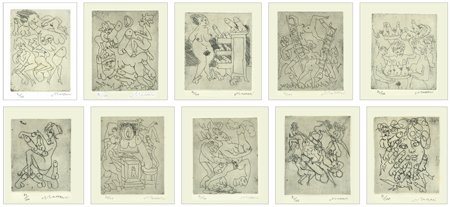 MINO MACCARI Siena 1898 – Roma 1989 La puttana errante, 1987 Edizione...