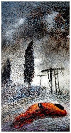 ANCHISE PICCHI Crespina 1911 – Collesalvetti 2007 La croce vuota Acrilico su...