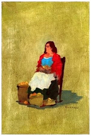 RENATO NATALI Livorno 1883 – 1979 Senza titolo Olio su cartone telato 30 x...