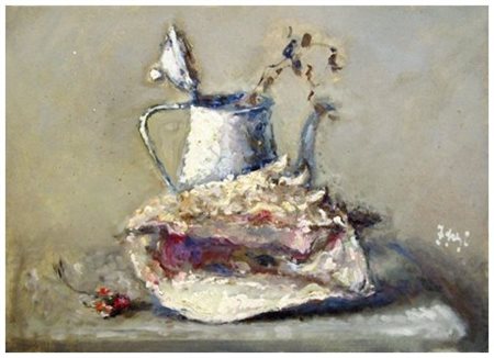 FEDERICO CRESCI Livorno 1941 Senza titolo Olio su cartone telato 35 x 50....