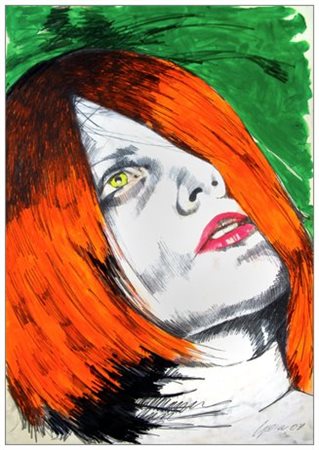 CLEONICE GIOIA Colleferro 1976 Senza titolo, 2003 Acrilico e t.m. su cartone...