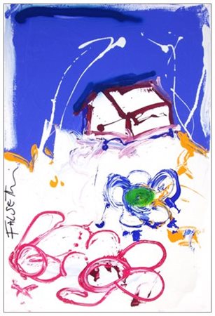 MASSIMO FALSETTI Roma 1955 Notturno, 2010 Olio su tela 90 x 60. Firma a s.;...