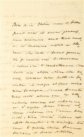Villari, Pasquale - Lettera