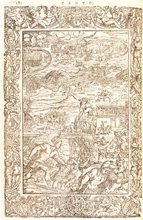 Letteratura cavalleresca - Ariosto, Ludovico - Orlando Furioso di M. Lodovico Ariosto, tutto ricorretto, et di nuove figure adornato