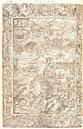 Letteratura cavalleresca - Ariosto, Ludovico - Orlando Furioso di M. Lodovico Ariosto, tutto ricorretto, et di nuove figure adornato