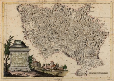 Cartografia - Toscana - Zatta, Antonio - Il Fiorentino di nuova proiezione