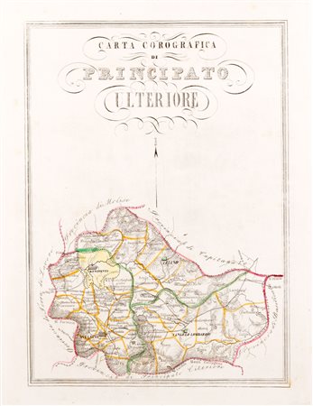 Cartografia - Atlante Corografico del Regno delle Due Sicilie tratto dalla Gran Carta d' Italia dedicato ad Adriano Balbi