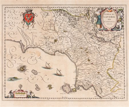 Cartografia - Blaeu, Willem Janszoon - Terra di Lavoro Olim Campania Felix