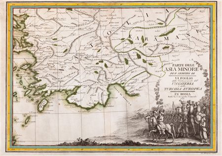 Cartografia - Cassini, Giovanni Maria - Le parti orientali della Bulgaria con porzione dell'Asia minore, IV foglio della carta generale dell'Ungheria  e della Turchia moderna