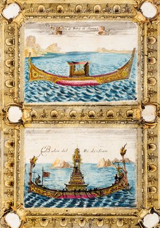 Cartografia - Coronelli, Vincenzo Maria - Ballon de' nobili del Siam - Balon del Re di Siam