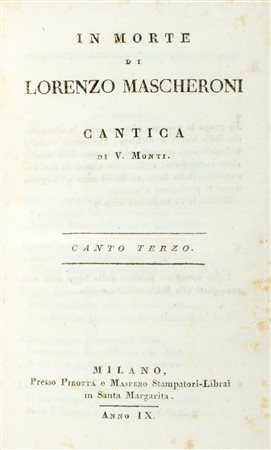 Monti, Vincenzo - In morte di Lorenzo Mascheroni