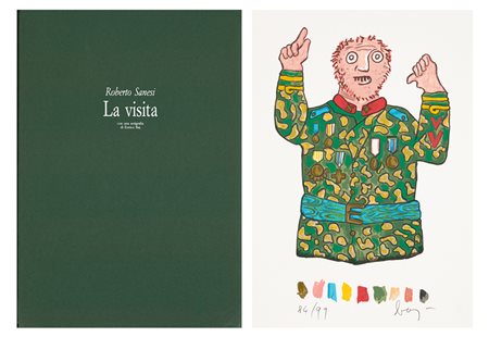 ENRICO BAJ (1924-2003) - La visita, 1992/1994