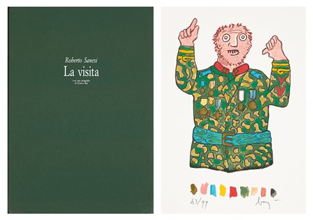 ENRICO BAJ (1924-2003) - La visita, 1992/1994