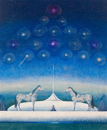 DANTE CUCURNIA (1957) - Cavallini di pezza, 1996