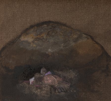 PIERO MOSTI (1941) - Case e collina, 1994