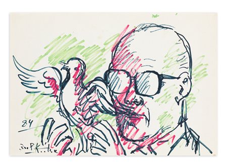 IBRAHIM KODRA (1918-2006) - Senza Titolo, 1984