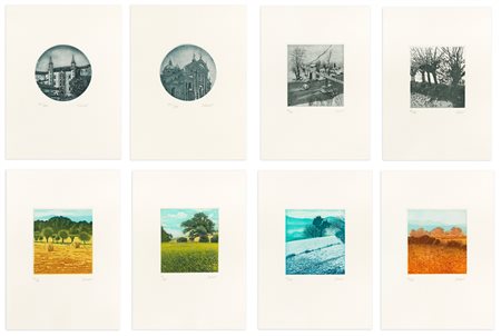 SCHIAVO - Lotto unico di 8 opere grafiche