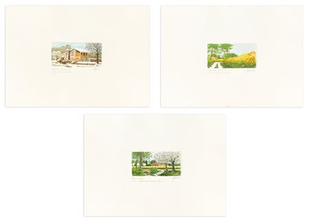 SGARZI - Lotto unico di 3 opere grafiche