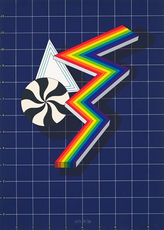 LUCIO DEL PEZZO (1933-2020) - Composizione blu