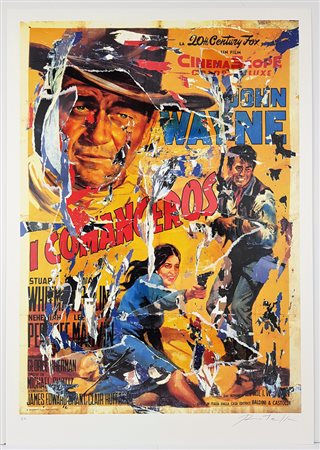 ROTELLA MIMMO Catanzaro (Catanzaro) 1918 I Comanceros Multiplo Decollage con...