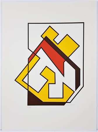 RADICE MARIO Como (Como) 1898 Senza Titolo 1974 Serigrafia 76,00x56,00