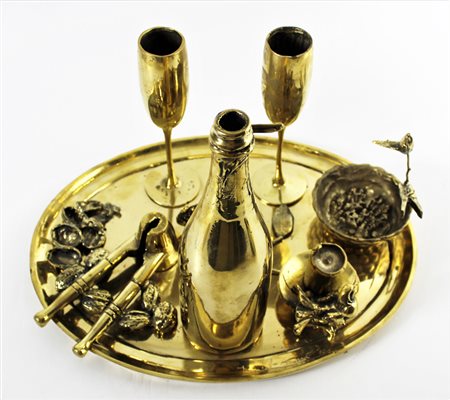 SPOERRI DANIEL Galati (Romania) 1930 L'Heure Bleue 1991 Scultura in Bronzo...