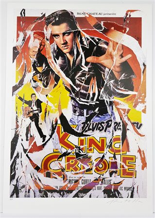 ROTELLA MIMMO Catanzaro (Catanzaro) 1918 King Creole Multiplo Decollage con...