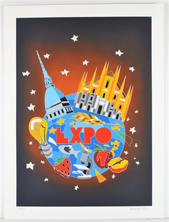 NESPOLO UGO Mosso (Mosso) 1941 Expo Serigrafia 80,00x60,00