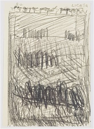 LICATA RICCARDO Torino (Torino) 1929 Senza Titolo Pastelli su Carta...