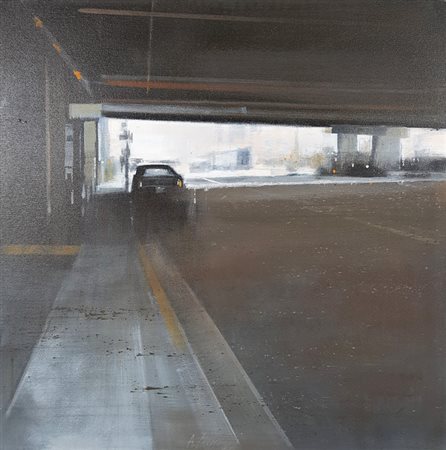 CANCOGNI AGOSTINO Forte dei Marmi (Lucca) 1950 Sottopassaggio Olio su Tela...