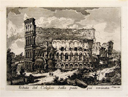 DOMENICO MONTAGU, Veduta del Colosseo dalla parte più rovinata, 1771