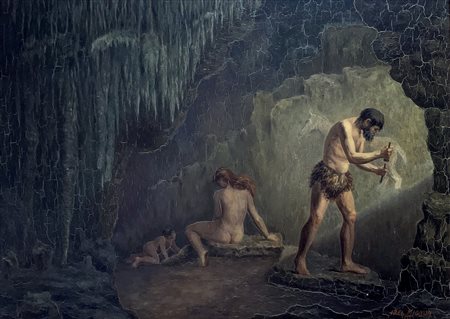 ABEL JUSTIN MIGNON, Le sculpteur des cavernes, 1934