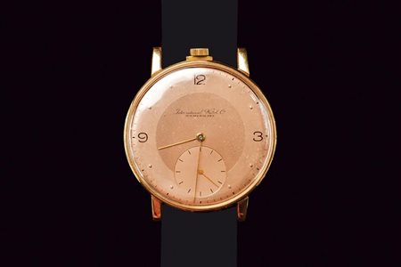 Orologio IWC in oro rosa modello tasca modificato