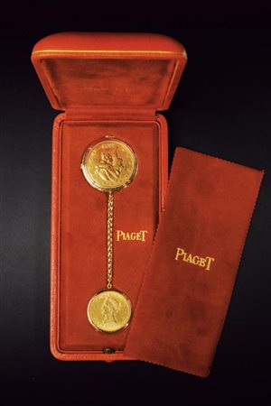 PIAGET orologio moneta venti dollari con pendente moneta dieci dollari