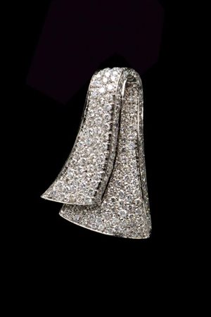 Pendente in oro bianco e diamanti