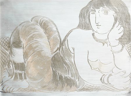 DOMENICO CANTATORE (1906-1998) - Odalisca