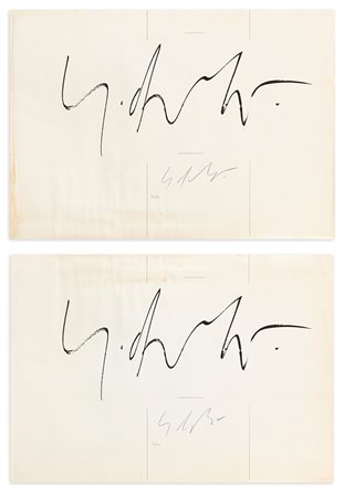 SERGIO DANGELO (1932) - Lotto unico composto da 2 opere grafiche
