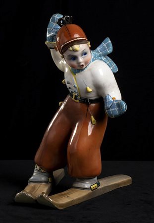 TOSIN<br>Sciatore con sciarpa al vento 