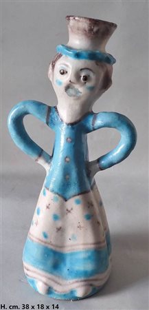 VIETRI CAS <br>Portacandela a forma di vaso antropomorfo 