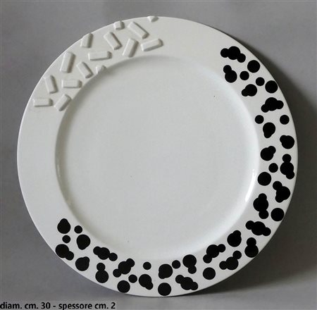 ETTORE SOTTSASS (1917-2007) - MEMPHIS <br>Piatto 