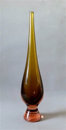 SALVIATI <br>Vaso sommerso rosa-ambra 