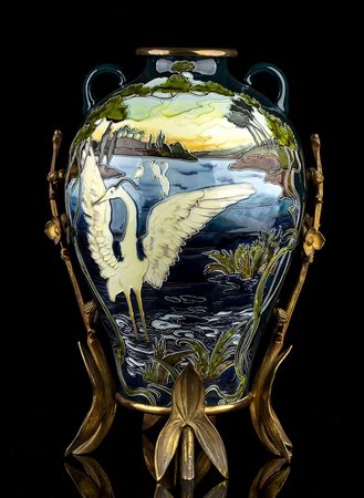 JULIUS DRESSLER <br>Vaso in stile Art Nouveau, Austria 