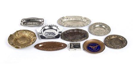 Dieci piattini pubblicitari anni 1910/20 da collezione